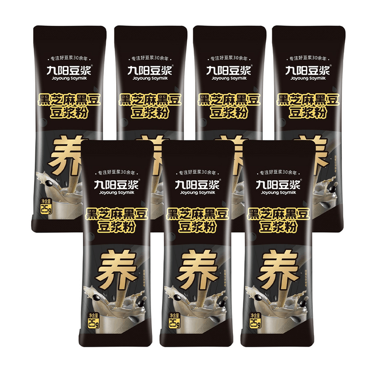 Black Sesame Black Bean Soy Milk Powder Stand-up Bag, 0.88oz*7 sachets 4