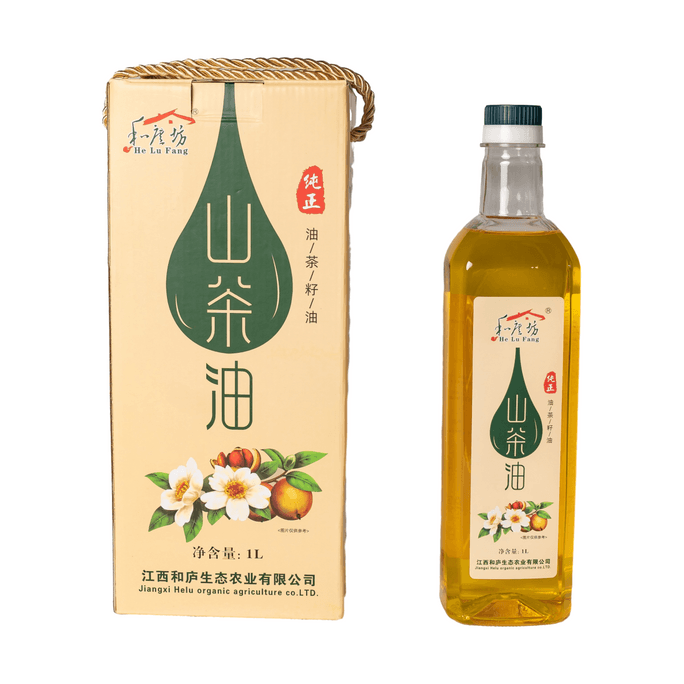 【美国直邮】 美国 和庐坊 有机纯正山茶油 1L 单瓶