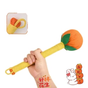 海藍星 柿子形艾草按摩捶 粗麻編織 不易滑落 持握方便 全身皆可捶打 隨時隨地按摩放鬆 1件