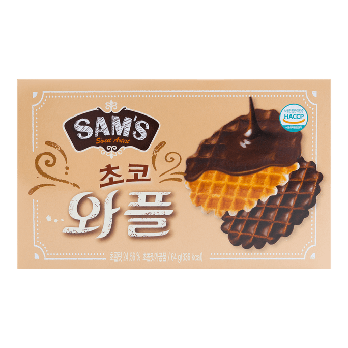 韓國SAMAH SAM'S 巧克力格紋鬆餅 64g