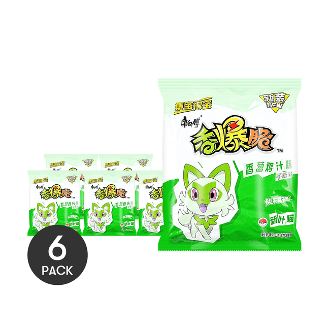 【超值装】康师傅 香爆脆 干脆面 香葱鸡汁味 33g*6包【随机包装】 