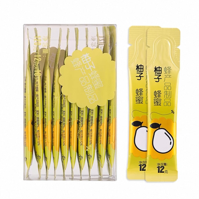 Pomelo honey 12g*10 pieces[Sweet and sour delicious and moistening for the intestines]