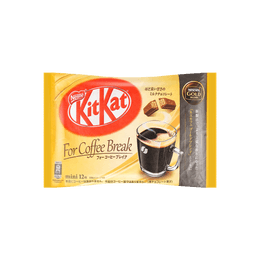 日本NESTLE雀巢  KITKAT 咖啡黑巧克力口味威化 12枚装 2021年冬季限定