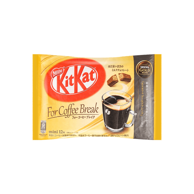 商品详情 - 日本NESTLE雀巢  KITKAT 咖啡黑巧克力口味威化 12枚装 2021年冬季限定 - image  0