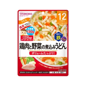 【日本直送】WAKODO ベビーフード 12ヶ月から 鶏と野菜のうどん 130g
