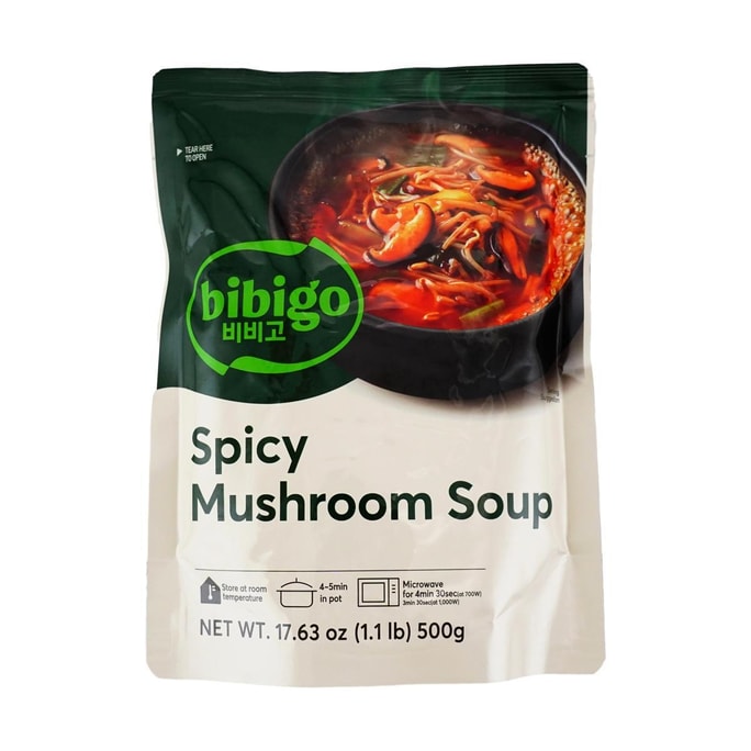 韓國CJ希傑 BIBIGO必品閣 韓式辣菌菇湯 500g