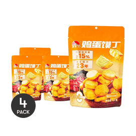 新家园 鸡蛋馍丁 小馍片 黑松露火腿味 65g  *4【4份超值装】【鸡蛋添加>15%】【 0反式脂肪酸】【养胃早餐】