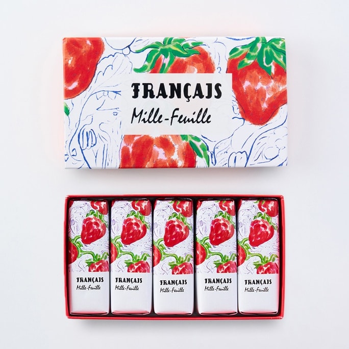 Rich Strawberry Flavor Mille-Feuille 5 Pcs