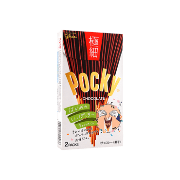 日本GLICO格力高 Pocky百奇 极细系列原味巧克力棒 2包入 73g  包装随机发