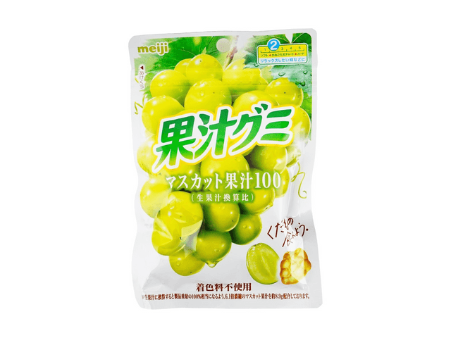 MEIJI 100% Shine Msucat Juice Jelly Gummy Candy,1.91 oz - Yami.com