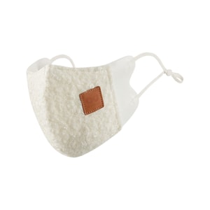 【中国直送】HSPM 冬用フリース裏地あったかフェイスマスク 3D立体形状で小顔効果 高価値デザイン 防風 顔保護 アウトドア 旅行 防寒 ソフトホワイト 1枚