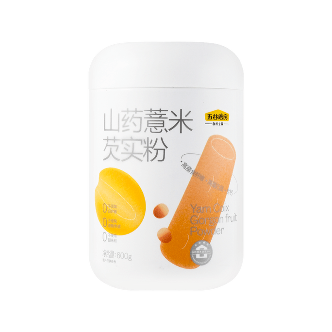 五谷磨房 山药薏米芡实粉 代餐饱腹早餐冲饮燕麦片 600g【温润养胃】