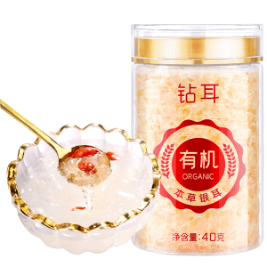 Fuchang  Drill Ear  Organic Herbal White Fungus 40g*2 cans