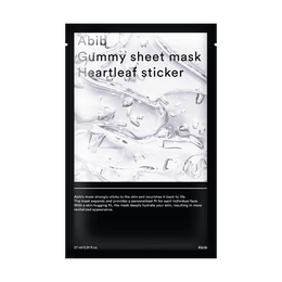 Gummy Sheet Mask Heartleaf sticker Korea Quick Calming Facial Mask 10 Sheets