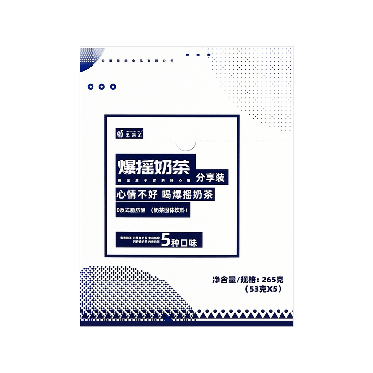 果遇茶爆摇奶茶混合装 含 阿萨姆 1 茉莉 1 四季春 烤香 麦香 1 亚米 果遇茶爆摇奶茶混合装 含 阿萨姆 1 茉莉 1 四季春 烤香 麦香 1 亚米
