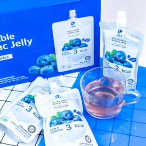 Konjac Jelly, Blueberry, 5.07 fl oz.*10pcs - Sugar-Free Zero Calorie & Low-Fat Satiety Snack