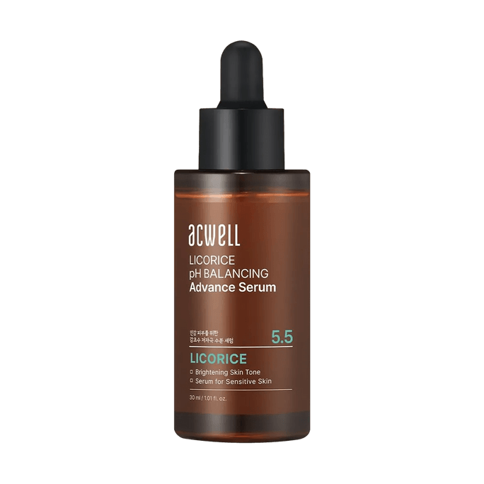 韩国ACWELL 甘草pH平衡修护精华 30ml 打造透明 湿润肌肤