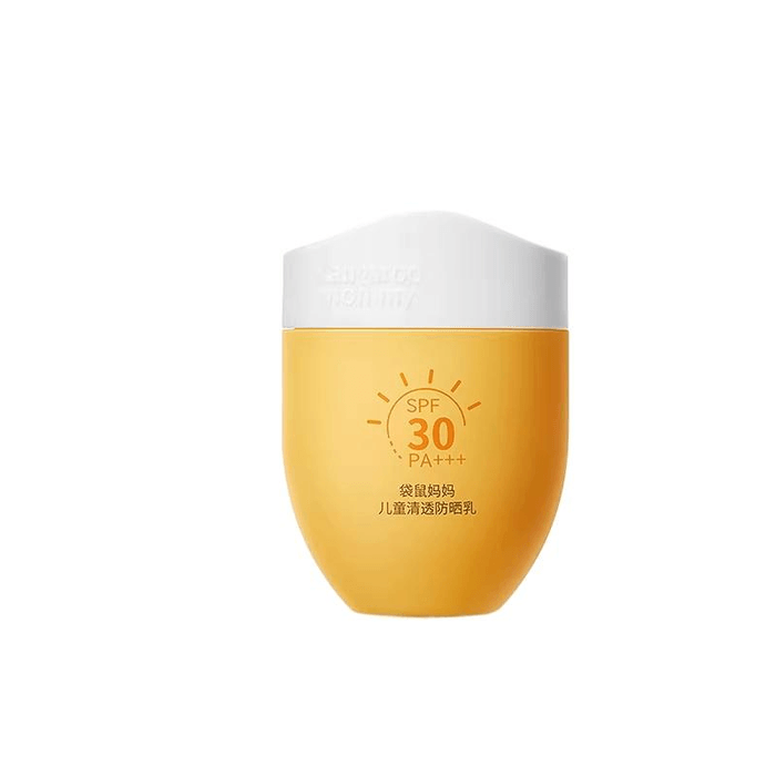 [중국 직배송] 캥거루 마미 쿨링 선스크린 로션, 고SPF, 자외선 차단, 어린이용 선크림 로션, 50g/튜브