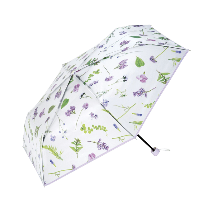 w.p.c||plantica×Wpc 화양 공동 브랜드 미니 꽃잎 접는 우산||라벤더 컬러 50cm 1개
