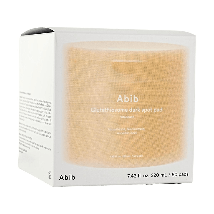 glutathione pads Abib Spot Pad Vita Touch 60 sheets, Brightening & Hyperpigmentation Care complemented by skinconditioning humectants GHK-CU Research Peptide | pore cleansing Flavor:Variety Pack (packets only)