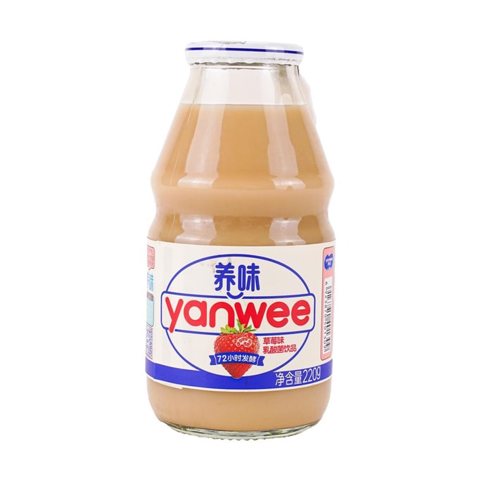养味 乳酸菌饮品 草莓味 220g【营养早餐奶】