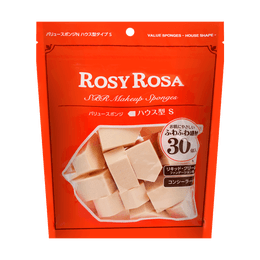 日本ROSY ROSA 五角型海绵 上妆海绵 30枚