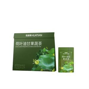 【中國直郵】 花田萃 羽衣甘藍苦瓜蘋果荷葉油柑纖體飲輕卡0脂液斷液體沙拉代餐 荷葉油柑纖纖飲 140g