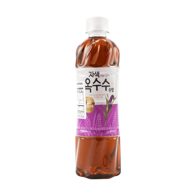 【0糖0脂0卡】韩国WOONGJIN熊津 紫玉米须茶谷物饮料 500ml