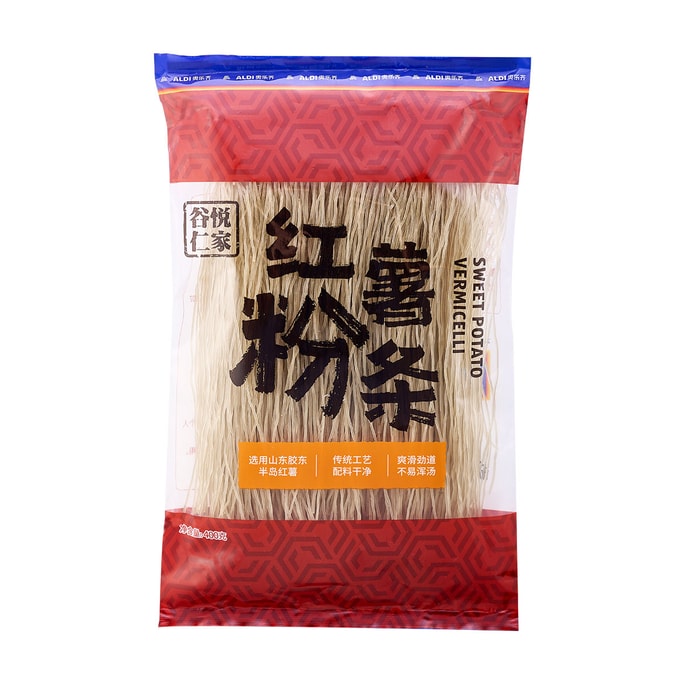 【中国直邮】谷悦仁家 红薯粉条 配料干净凉拌热炒火锅400g*1袋
