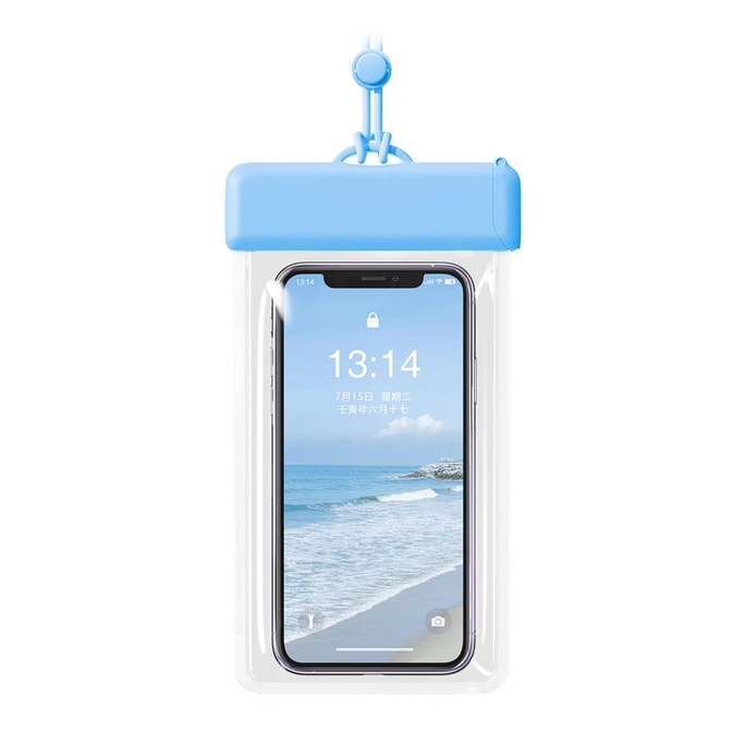 Waterproof Pouch For Cell Phone With Touch Screen Contact  Portable For Underwater Shooting 7.2 Inches Or Less Phone