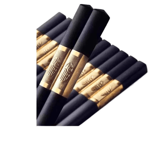 【Longevity & Blessing】Household Alloy Chopsticks 10‑Pairs 1‑Pack