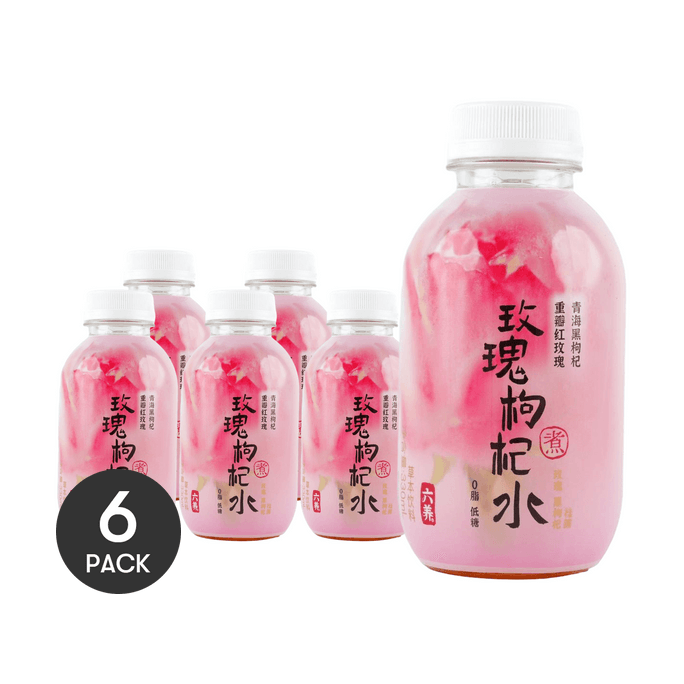 Rose Goji Berry Water 11.16 fl oz Radiant Skin and Health*6【6 Packs】