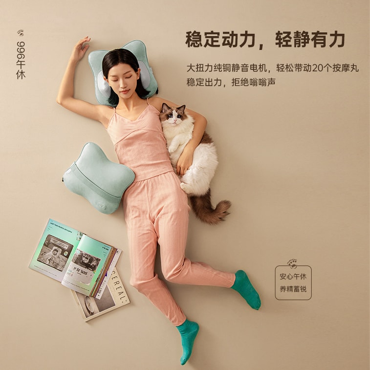 Lumbar massage cushion intelligent heat protection lumbar spine Rechargeable models 3