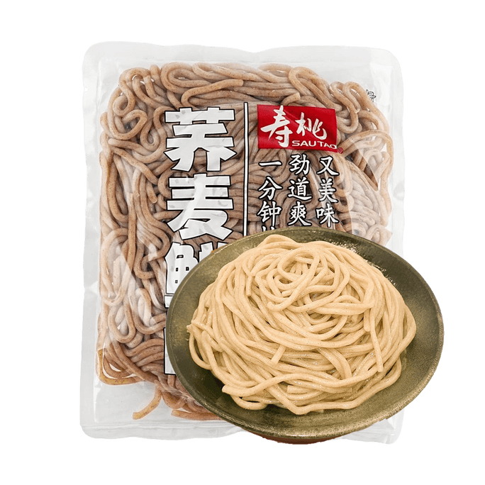 Buckwheat Fresh Noodles, 6.35oz【Low Fat Low Calorie】【Ready In 1 Minute】【Not Fried】