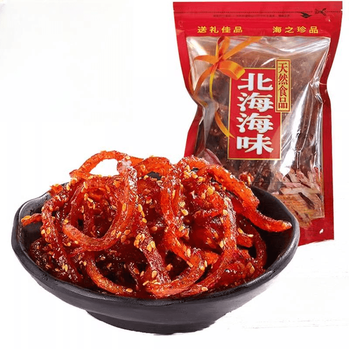 Small Fish Dried Seafood Snacks Spicy Shredded Eel 250g*1 Package