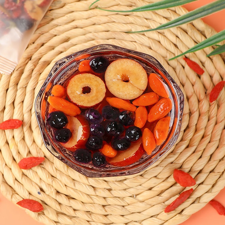 【Expédition directe du Canada】 Sivantda Mûre Goji Jujube Thé 100g (5g×20p) Doux et sucré, plein d'antioxydants, hydratant et nourrissant, une tasse par jour pour retrouver vitalité et teint éclatant Mélange de sachets de thé Cadeau de fête 5