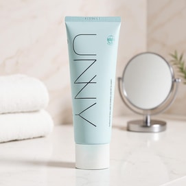 UNNYCLUB 悠宜輕柔淨澈潔面乳 弱酸清爽淨顏水楊酸潔面 120g 粗糙肌專研 清爽柔嫩 平衡水油 無皂基低刺激 敏感肌適用