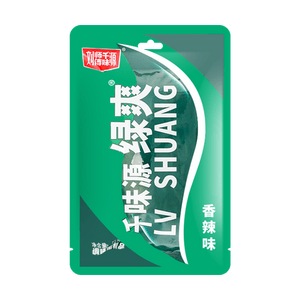 刘师傅千味源 绿爽辣条 香辣味 72g【怀旧辣片】【童年回忆】