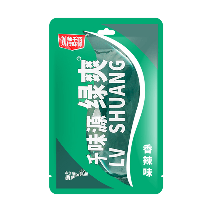 Green Spicy Strips, Lvshuang Nostalgic Snack, 72g