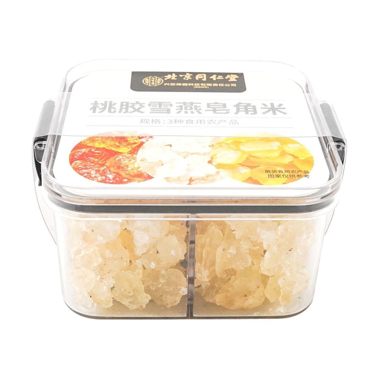 北京同仁堂太豐 桃膠雪燕皂角米 260g 4