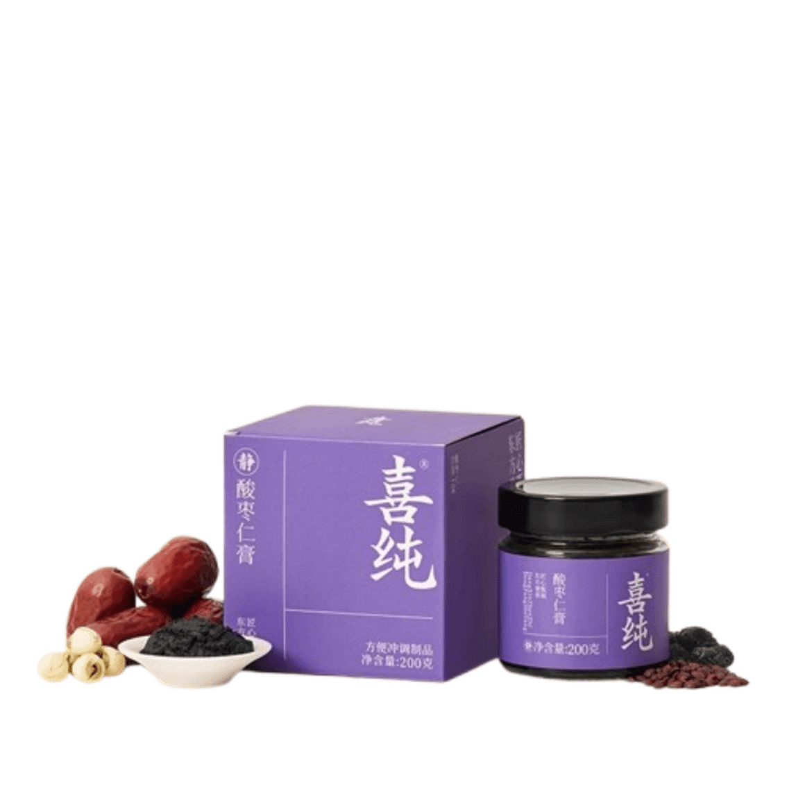 【中国直邮】 喜纯 酸枣仁膏 睡眠古方工艺甄选酸枣仁桑椹茯苓甘草古膏方 200g