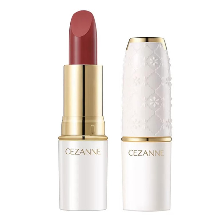 日本直邮正品保证】cezanne 倩丽口红金管白管滋润唇膏3.2g 402 复古砖