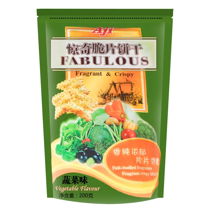 台湾AJI 惊奇脆片饼干 蔬菜味 200g