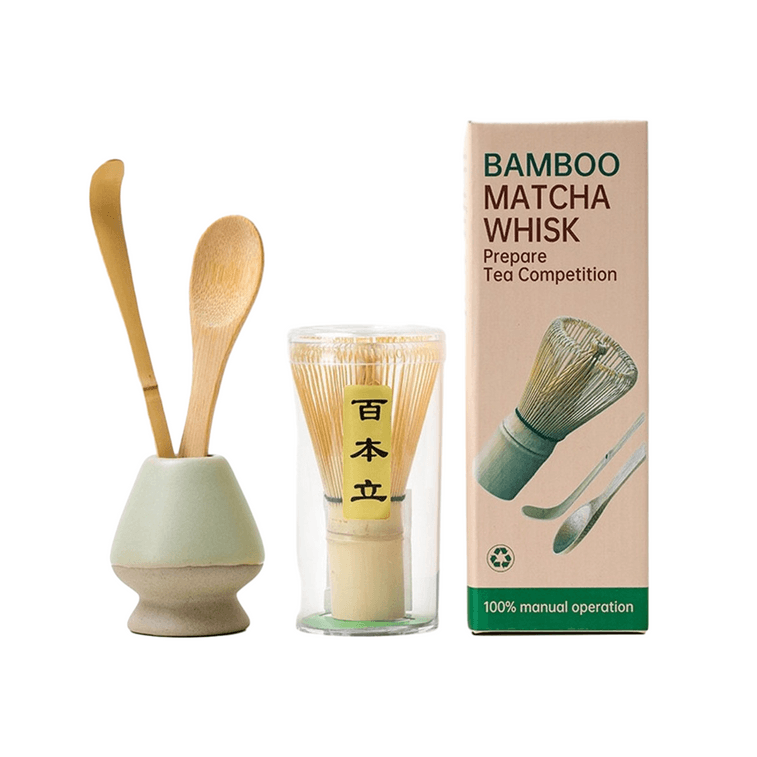 4 Piece Set Handmade Bamboo Matcha Whisk The Perfect Sets To Prepare A Traditional Cup Of Japanese Tea 3