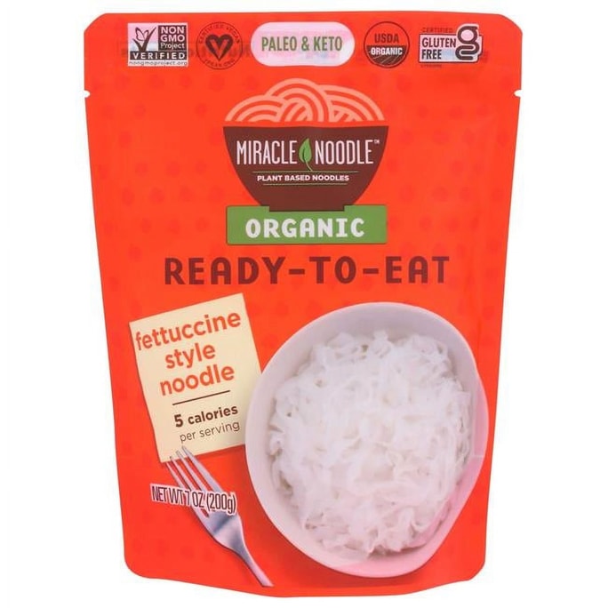 泰國 Miracle Noodle 有機植物義大利寬麵條7 盎司(200 克)