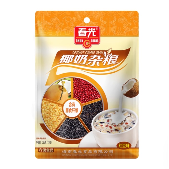 Red Bean Flavor Coconut Milk Multigrain Powder 525g