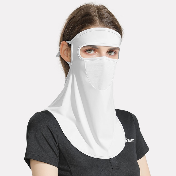 Summer Sun Protection Cycling Mask Anti-UV Breathable Outdoor Headgear  white - Yamibuy.com