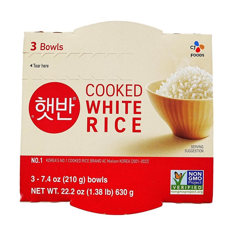 炊き立て白米 7.4オンス×3杯分【インスタント・電子レンジ対応】【韓国No.1】 3