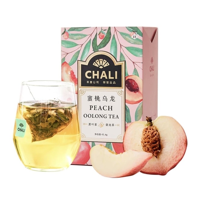 【中国直邮】 茶里 蜜桃乌龙茶 铁观音花果茶包果粒茶公司冷泡茶水果茶茶叶 45g
