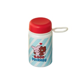 New Design Cute Round Handle Cup Stainless Steel Tea Infuser Insulated Mug Red 360ml